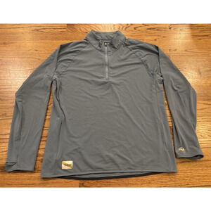 Tracksmith Women’s 1/4 Quarter Zip Pullover L Large Slate Blue Performance